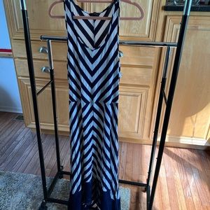 The limited striped hi-low tank dress